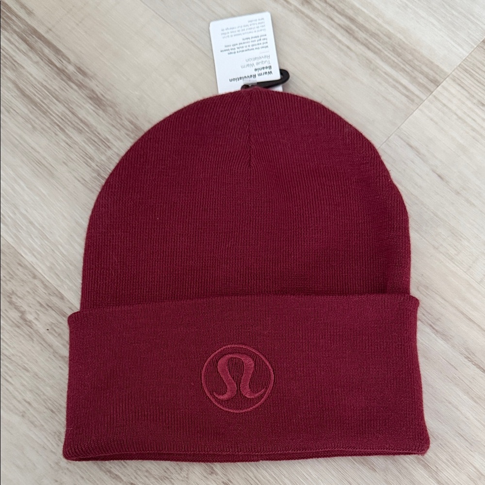 Lululemon Athletica Deep Red Knit Hat